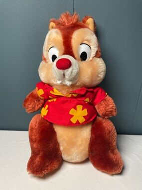 Vintage 90s Applause Disney Chip & Dale Rescue Rangers 11" Plush (Dale)